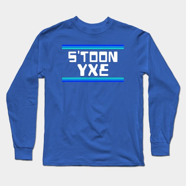 Saskatoon YXE Retro Fusion Long Sleeve T-Shirt by Stooned in Stoon